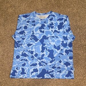 Drake Blue Camouflage Long Sleeve